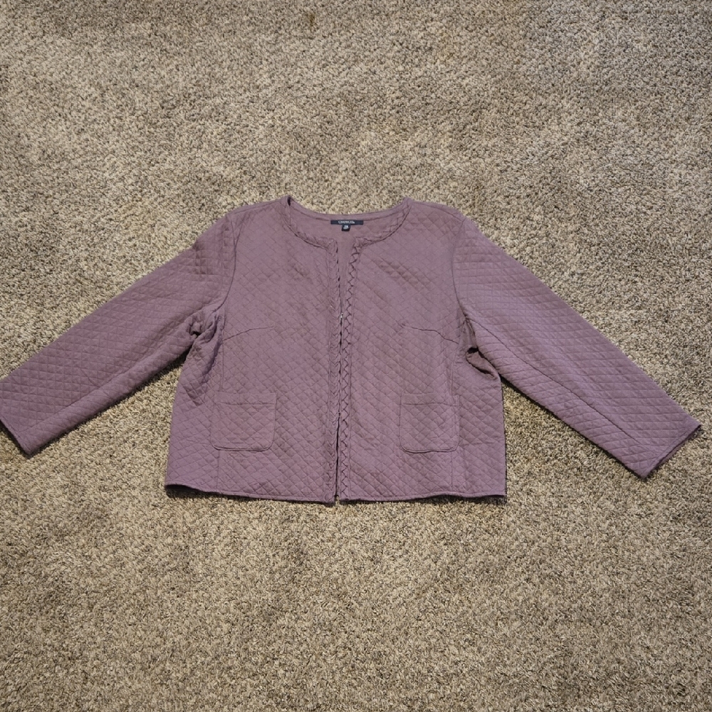 Chadwicks Women's Quilted Blazer in Lavender